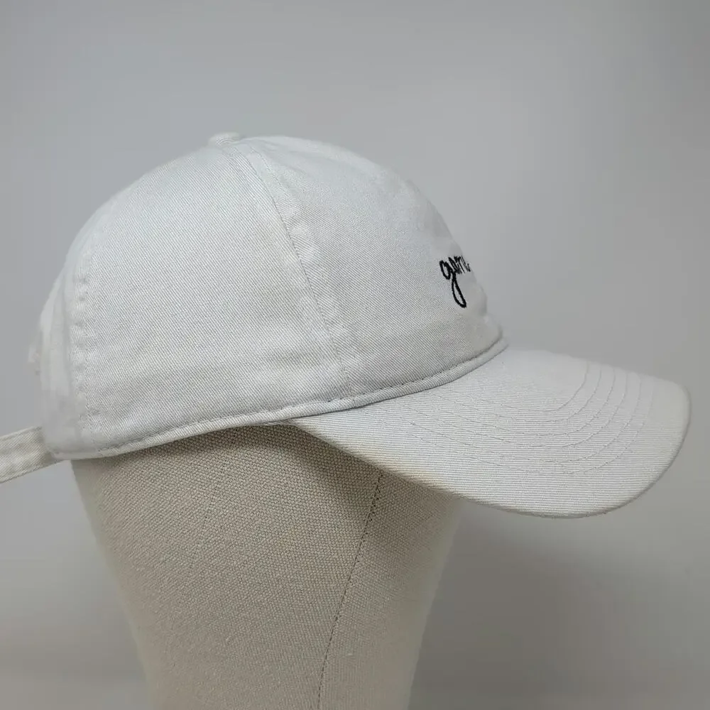 David and Young Baseball Cap White One Size Game Day Embroidery Adjustable Hat